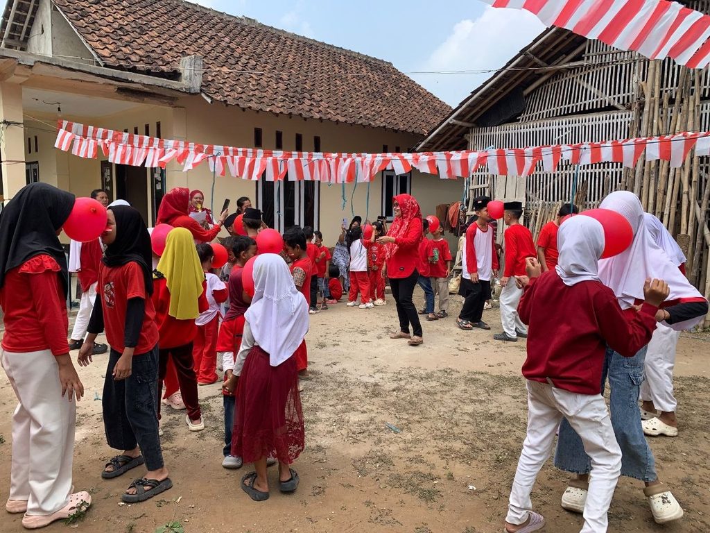 Kegiatan lomba HUT RI ke-81 bersama anak binaan GYS