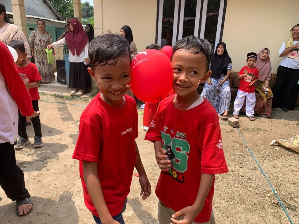 Kegiatan lomba HUT RI ke-81 bersama anak binaan GYS
