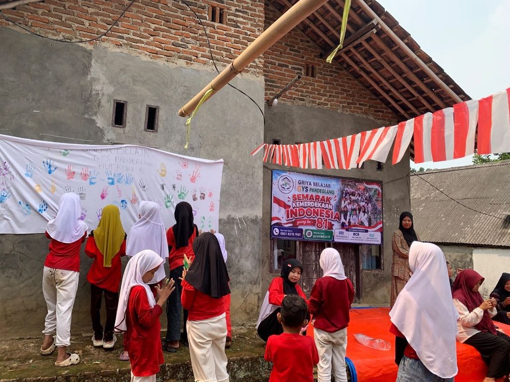 Kegiatan lomba HUT RI ke-81 bersama anak binaan GYS