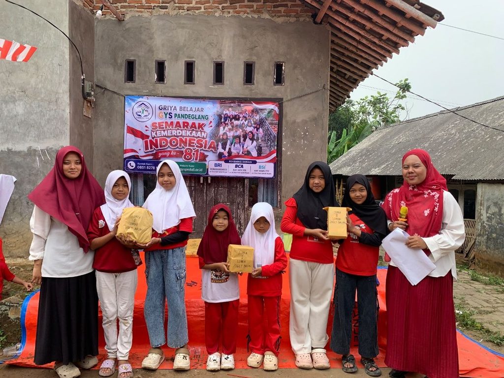 Kegiatan lomba HUT RI ke-81 bersama anak binaan GYS