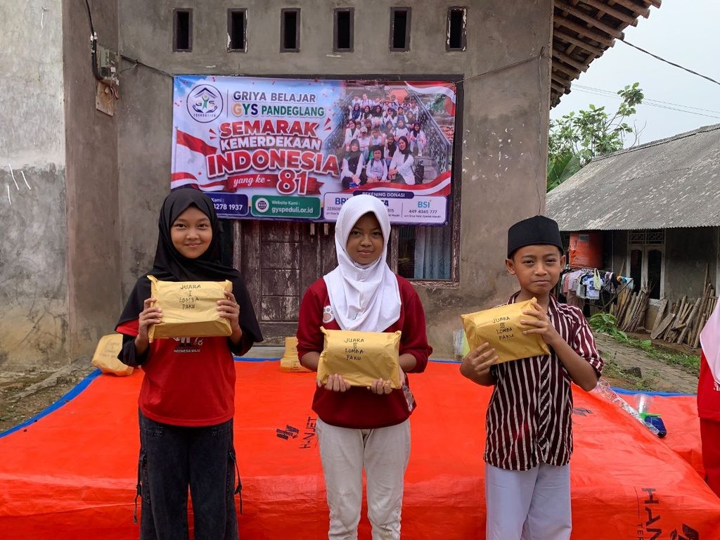 Kegiatan lomba HUT RI ke-81 bersama anak binaan GYS
