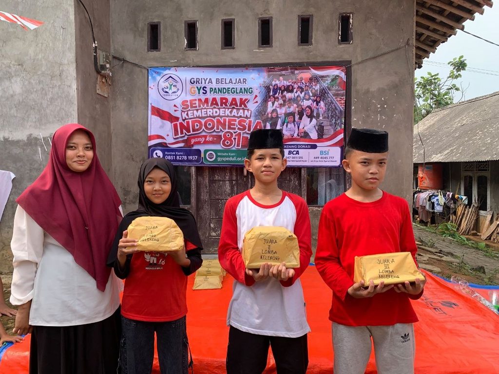 Kegiatan lomba HUT RI ke-81 bersama anak binaan GYS