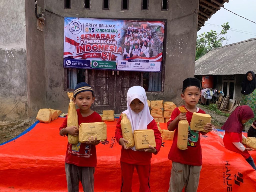 Kegiatan lomba HUT RI ke-81 bersama anak binaan GYS