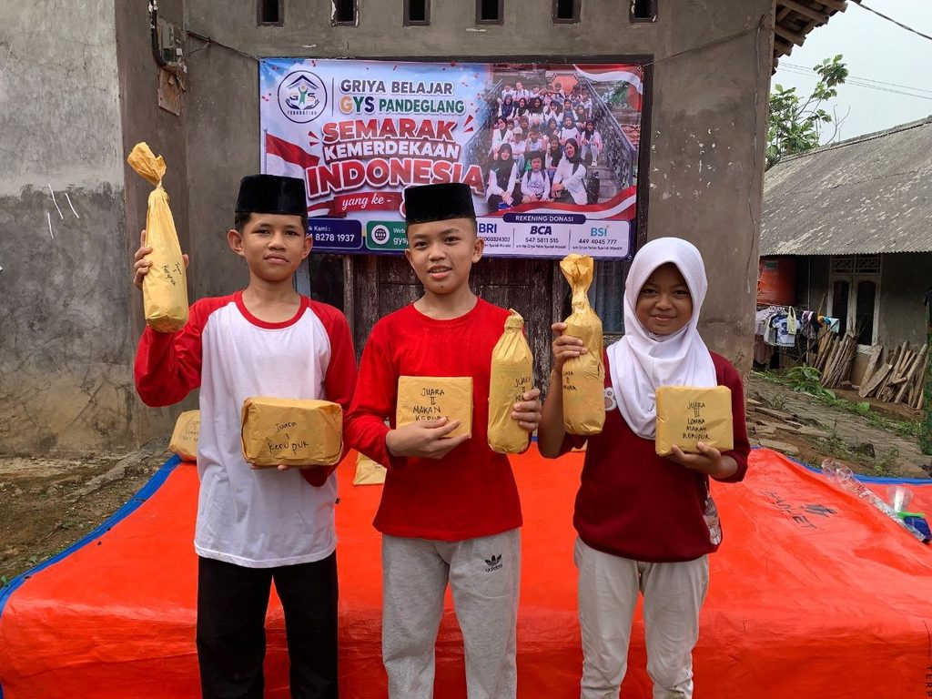 Kegiatan lomba HUT RI ke-81 bersama anak binaan GYS