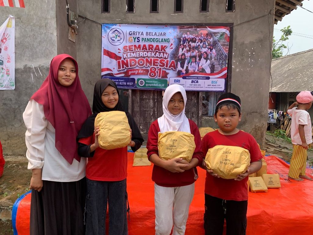 Kegiatan lomba HUT RI ke-81 bersama anak binaan GYS