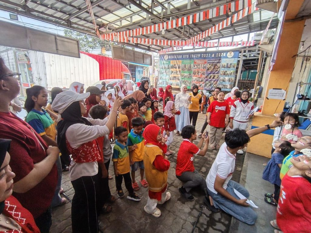 Kegiatan lomba HUT RI ke-81 bersama anak binaan GYS