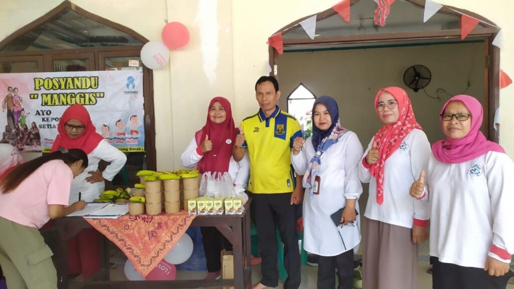 Kegiatan Posyandu bersama masyarakat menjelang HUT RI ke-81