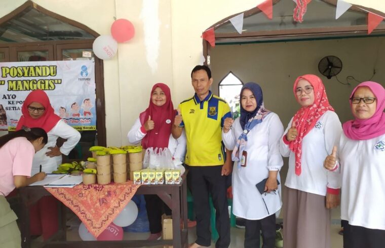 Kegiatan Posyandu bersama masyarakat menjelang HUT RI ke-81