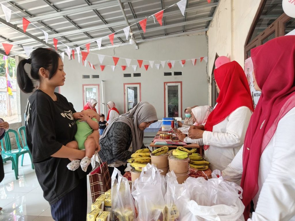 Kegiatan Posyandu bersama masyarakat menjelang HUT RI ke-81