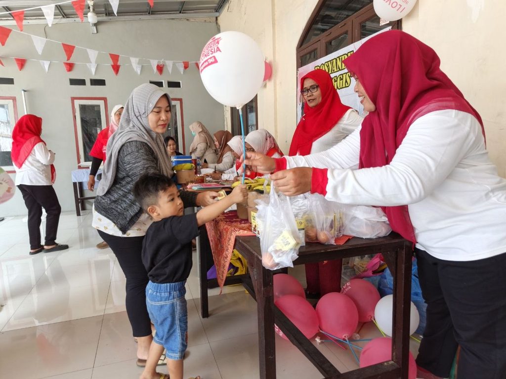 Kegiatan Posyandu bersama masyarakat menjelang HUT RI ke-81