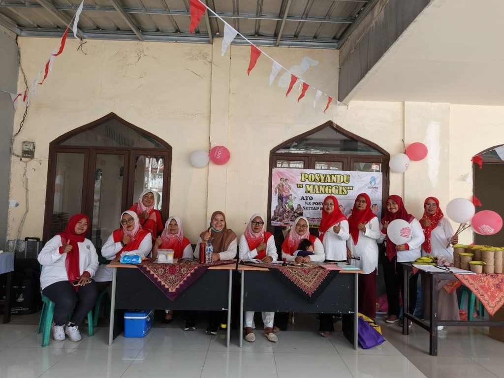 Kegiatan Posyandu bersama masyarakat menjelang HUT RI ke-81