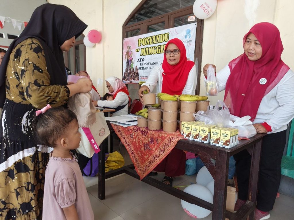 Kegiatan Posyandu bersama masyarakat menjelang HUT RI ke-81