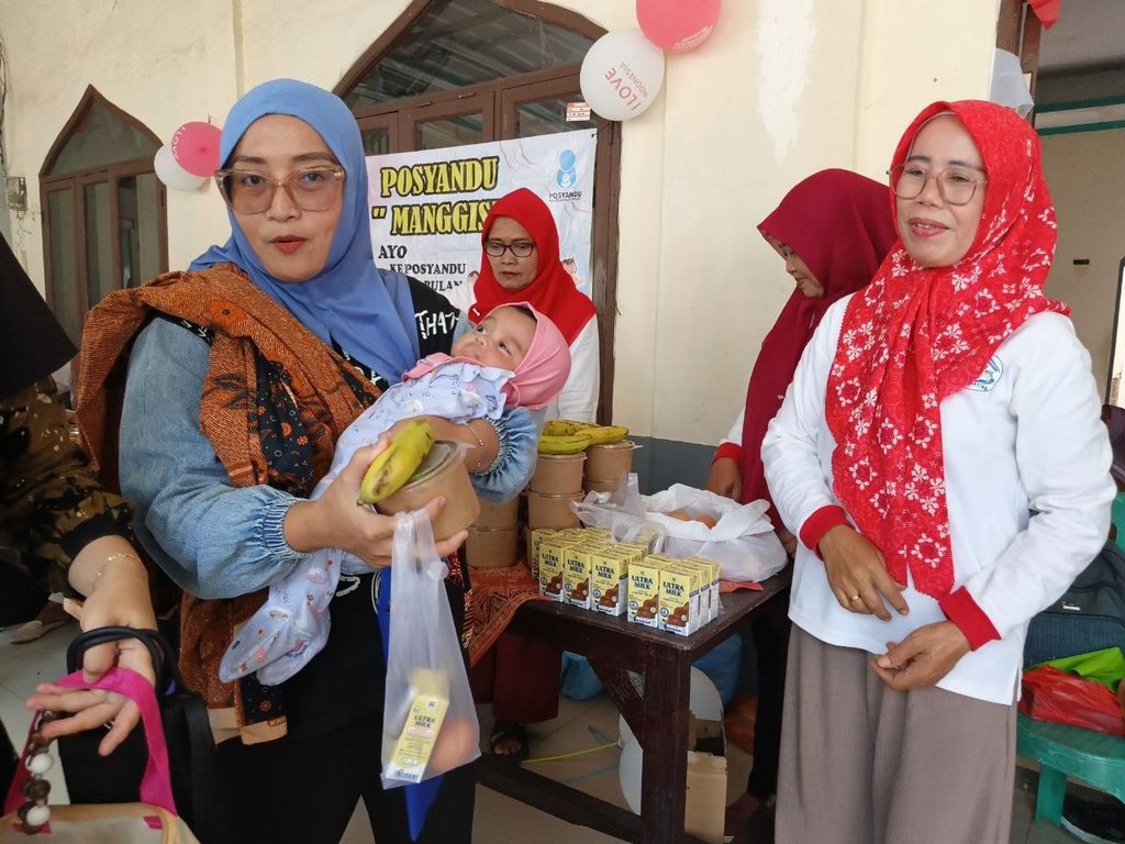 Kegiatan Posyandu bersama masyarakat menjelang HUT RI ke-81
