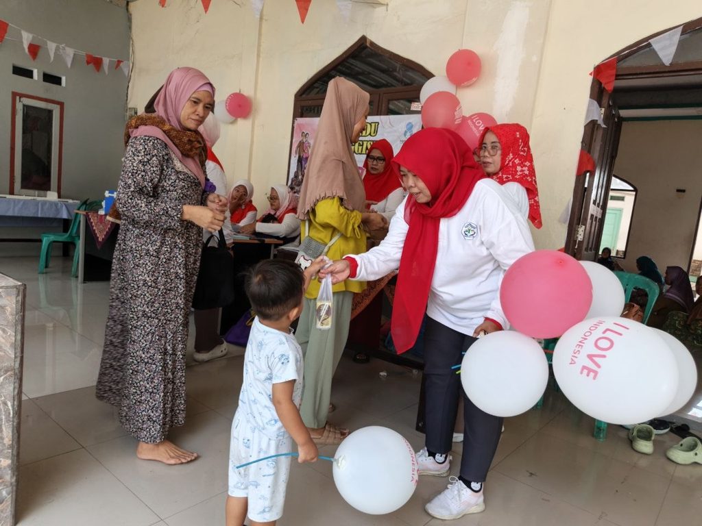 Kegiatan Posyandu bersama masyarakat menjelang HUT RI ke-81