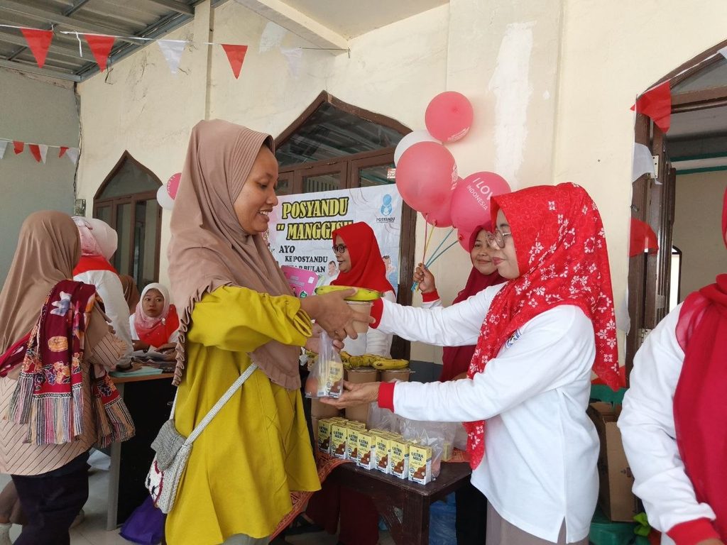 Kegiatan Posyandu bersama masyarakat menjelang HUT RI ke-81