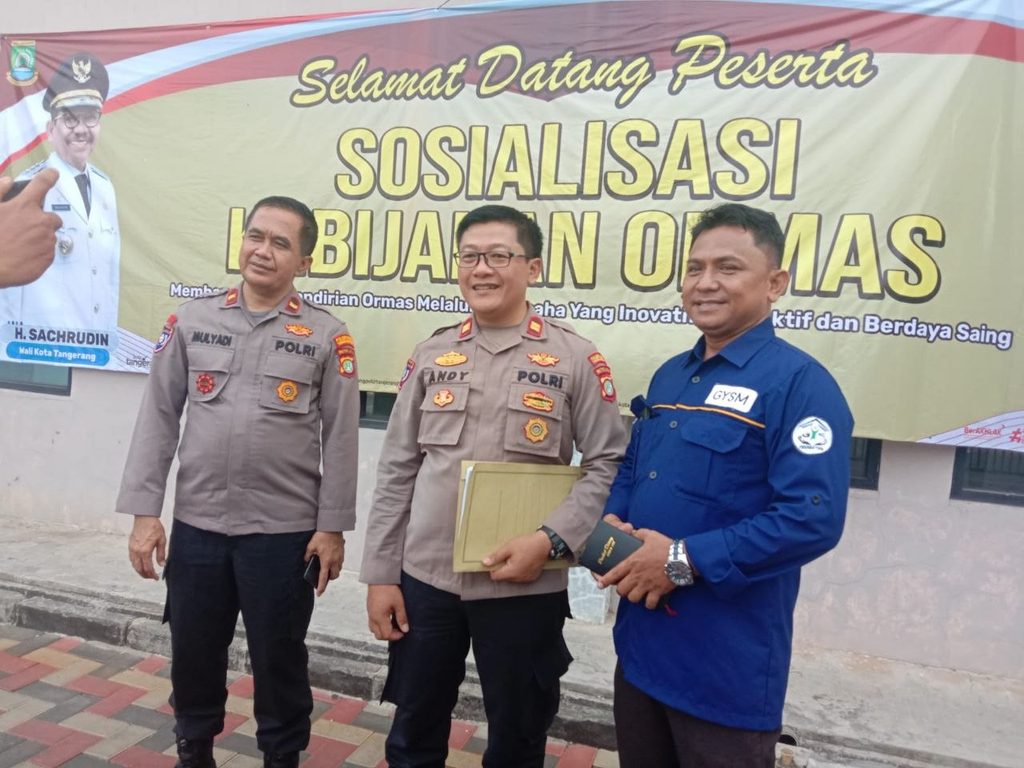 Perwakilan GYS menghadiri Sosialisasi Kebijakan Ormas di PuriBeta Hall Tangerang pada 20 Oktober 2026